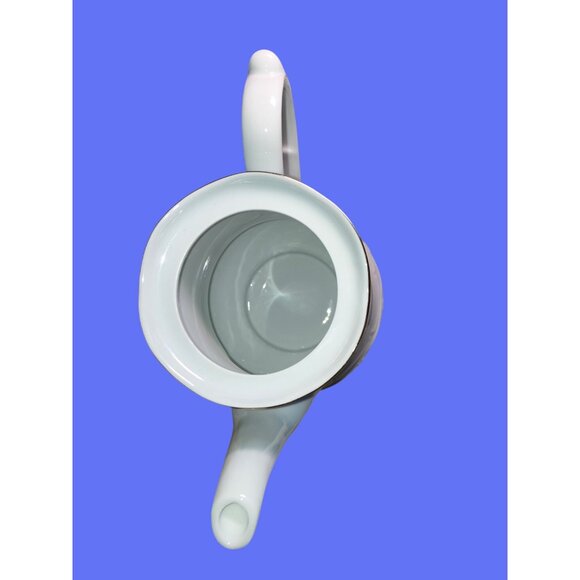 Southington By Baum Golden Rhapsody Fine China White Teapot w/ Gold Color Trim - Picture 9 of 12